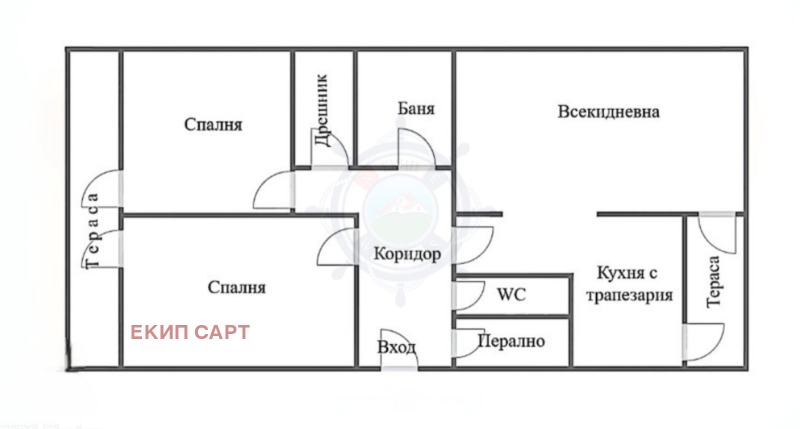 Na sprzedaż  3 sypialnie Warna , Bazar Lewski , 99 mkw | 12368649 - obraz [2]