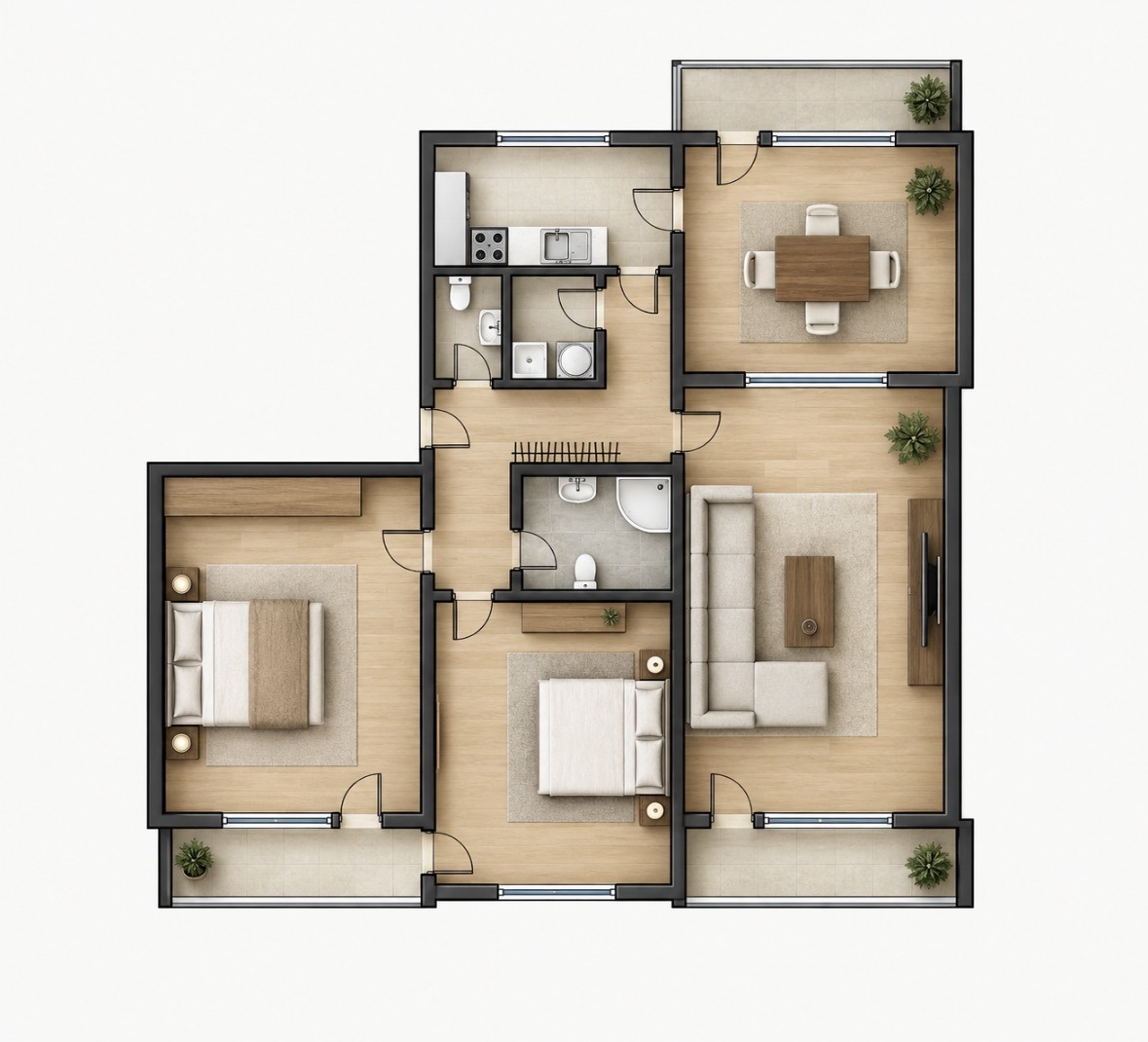 Продава 4-СТАЕН, гр. Стара Загора, Център, снимка 2 - Апартаменти - 56171914