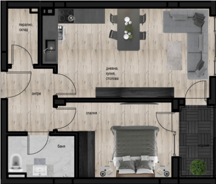 Продава  2-стаен, град Пловдив, Кючук Париж • 82 776 EUR • ID 30338326 — holmes.bg - [1] 