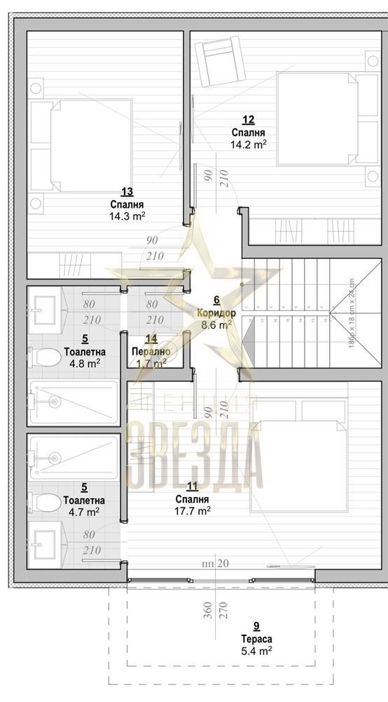 Продава КЪЩА, с. Първенец, област Пловдив, снимка 10 - Къщи - 55430951