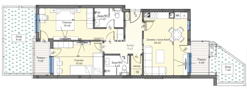 En venta  2 dormitorios Plovdiv , Karshiyaka , 121 metros cuadrados | 94701761 - imagen [2]