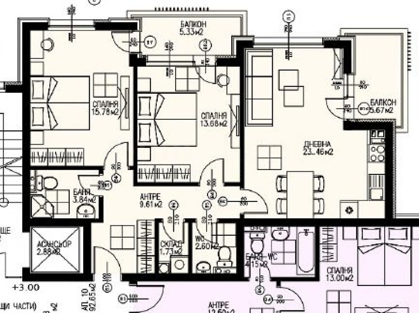 Продава 3-СТАЕН, гр. София, Драгалевци, снимка 3 - Апартаменти - 54614644