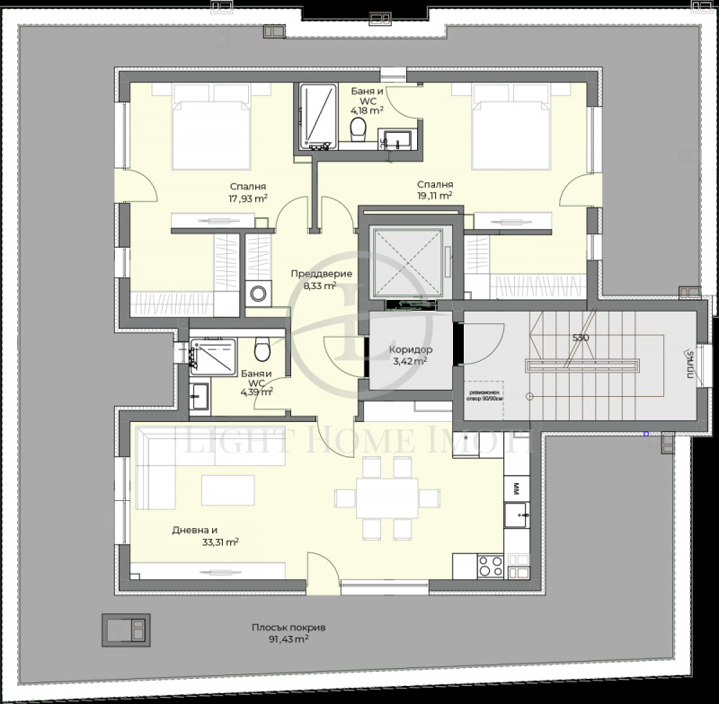 Продава 3-СТАЕН, гр. Пловдив, Христо Смирненски, снимка 3 - Aпартаменти - 47664327