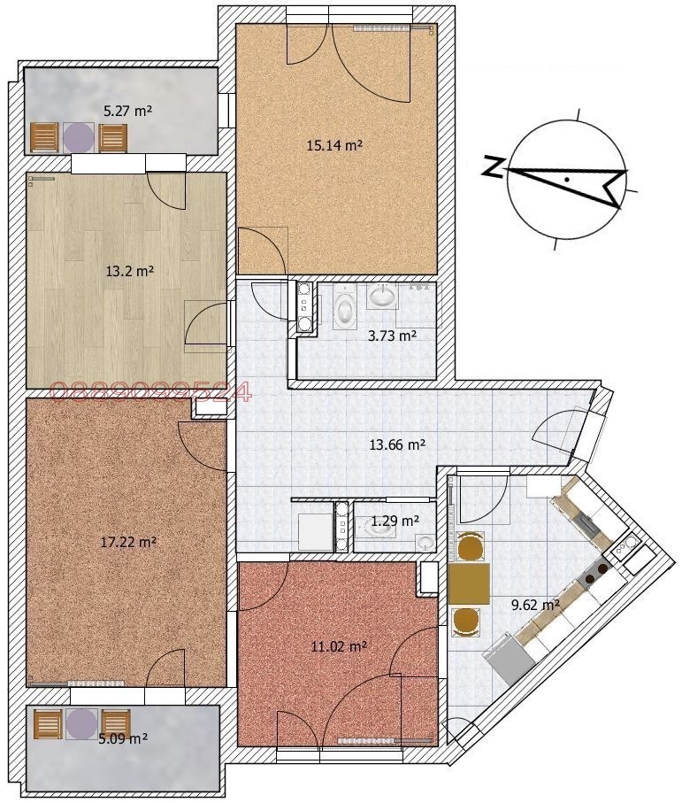 Продава 4-СТАЕН, гр. София, Овча купел 2, снимка 16 - Апартаменти - 52928502