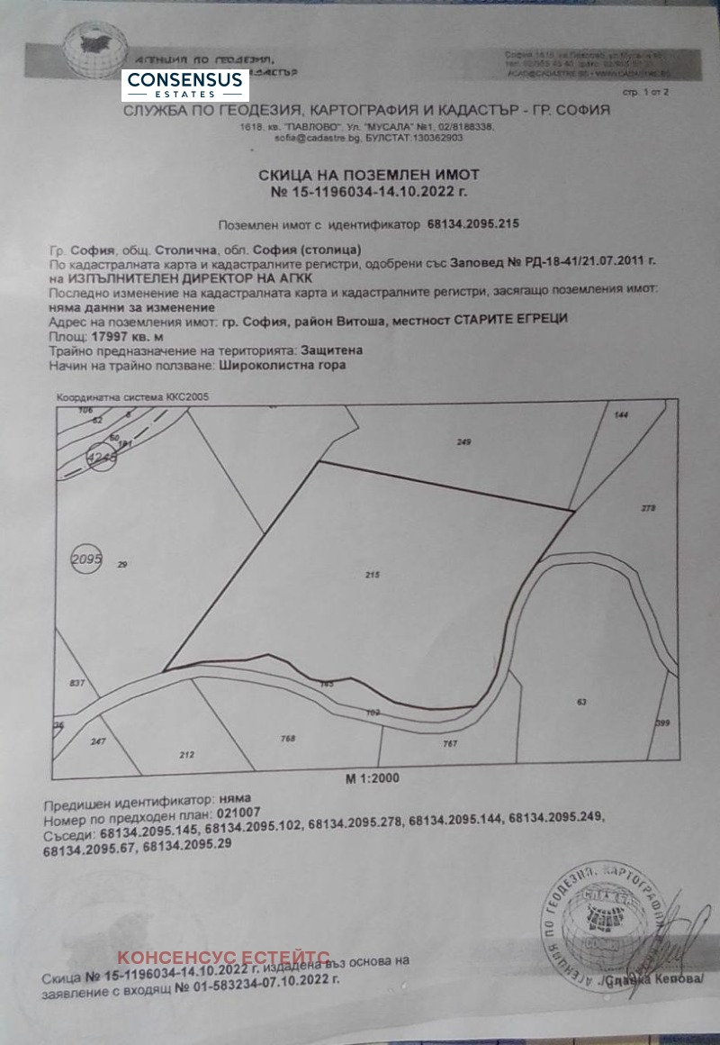 Til salgs  Plott Sofia , Bojana , 18000 kvm | 23139367