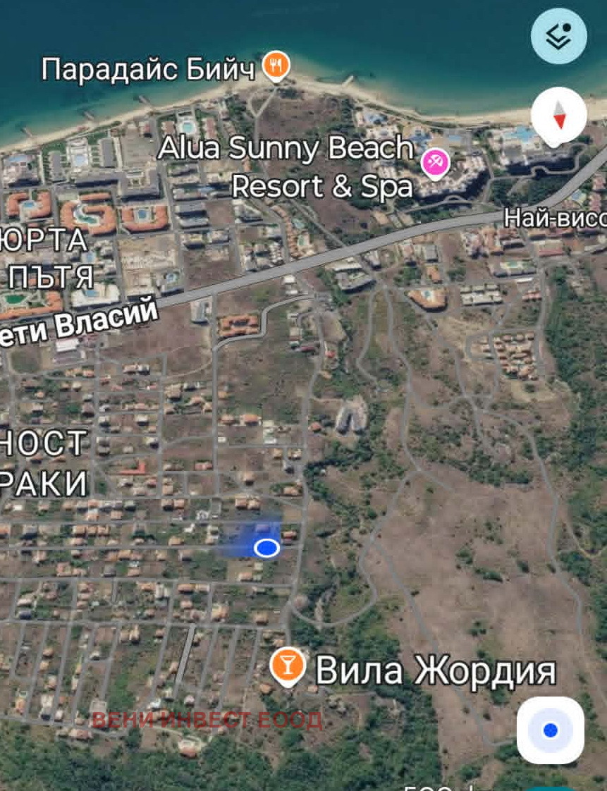 Продава ПАРЦЕЛ, гр. Свети Влас, област Бургас, снимка 4 - Парцели - 55763252