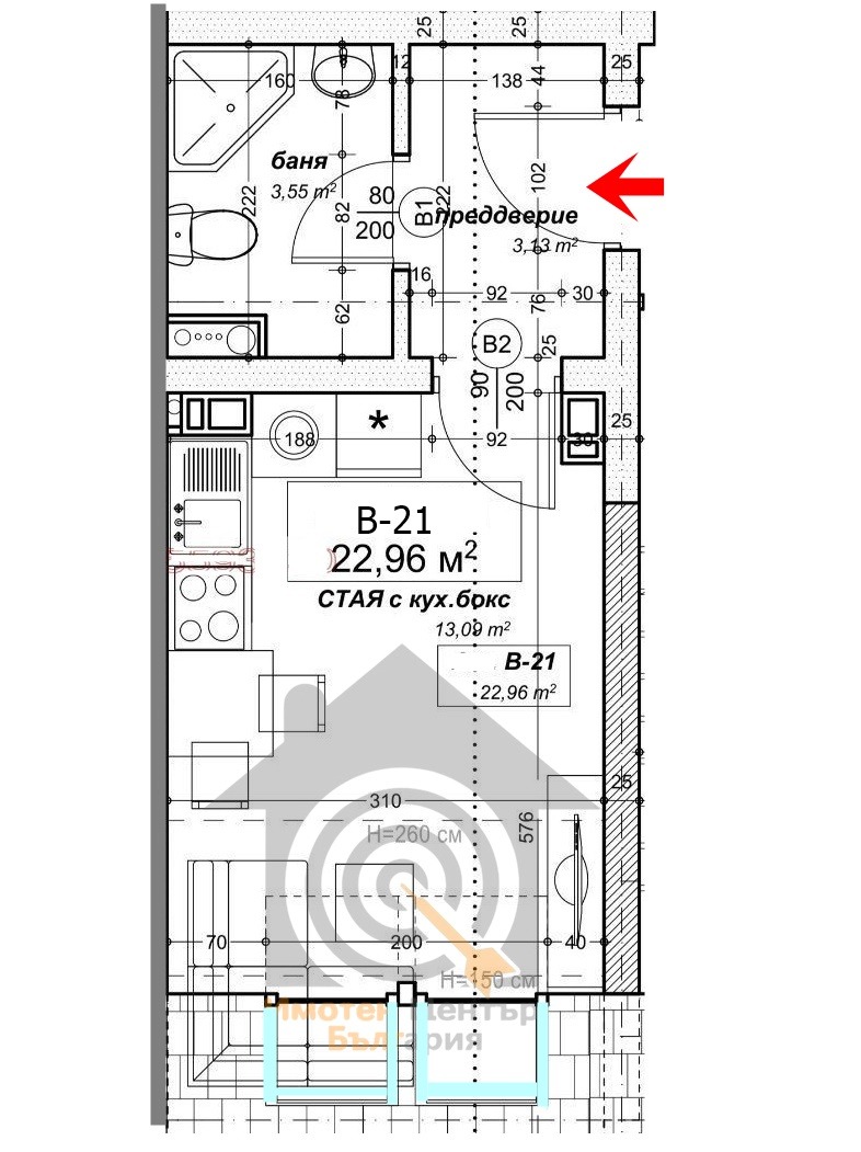 Продава 1-СТАЕН, гр. София, Дружба 1