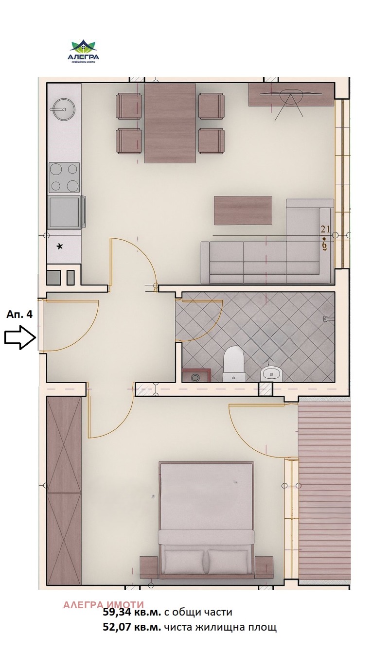 Продава 2-СТАЕН, град Пазарджик, Център • 58746 € / 114897.19 лв. • 24574324 1
