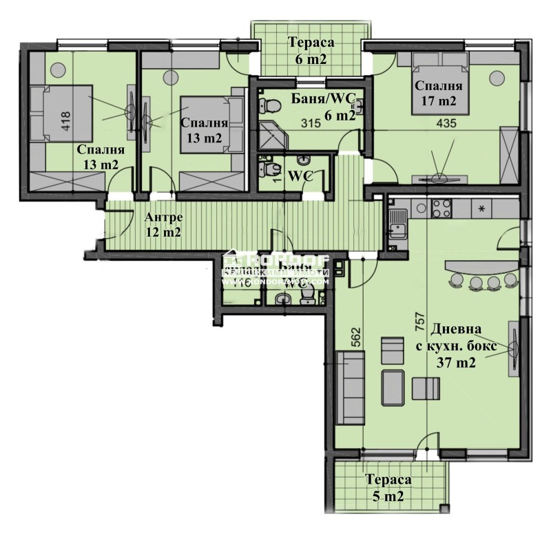À vendre  3+ chambres Plovdiv , Vastanitcheski , 156 m² | 13477499 - image [2]