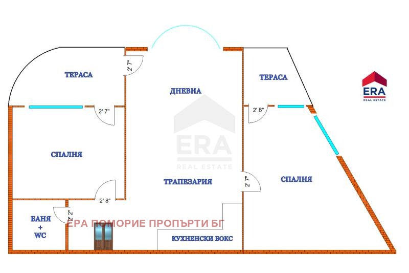 De vânzare  2 dormitoare regiunea Burgas , c.c. Slânciev briag , 86 mp | 98621169 - imagine [15]