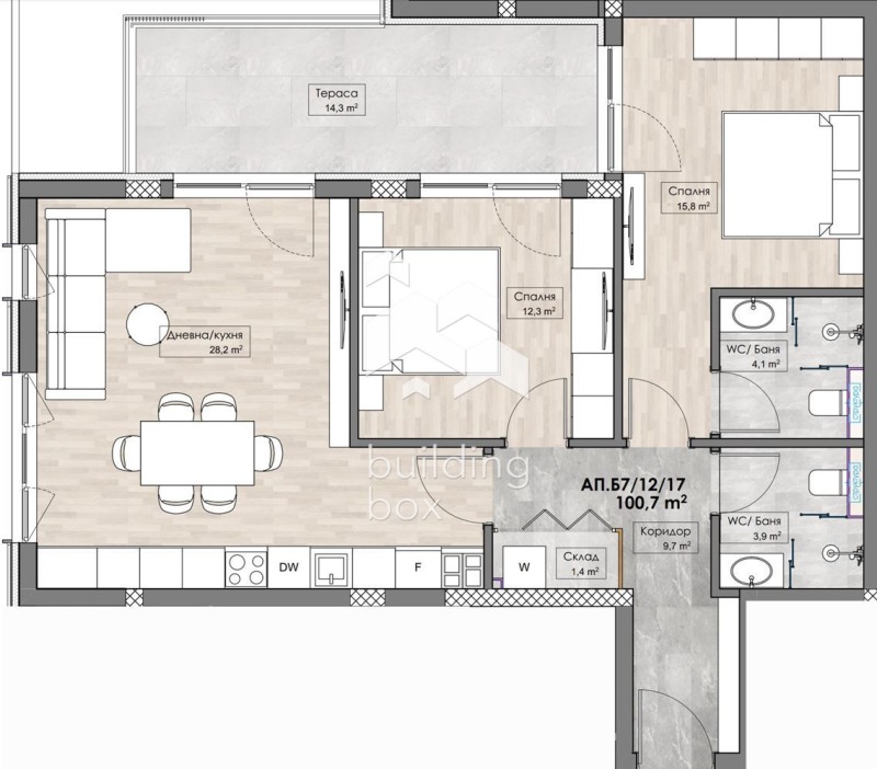 Zu verkaufen  2 Schlafzimmer Plowdiw , Karschijaka , 114 qm | 12052553 - Bild [2]