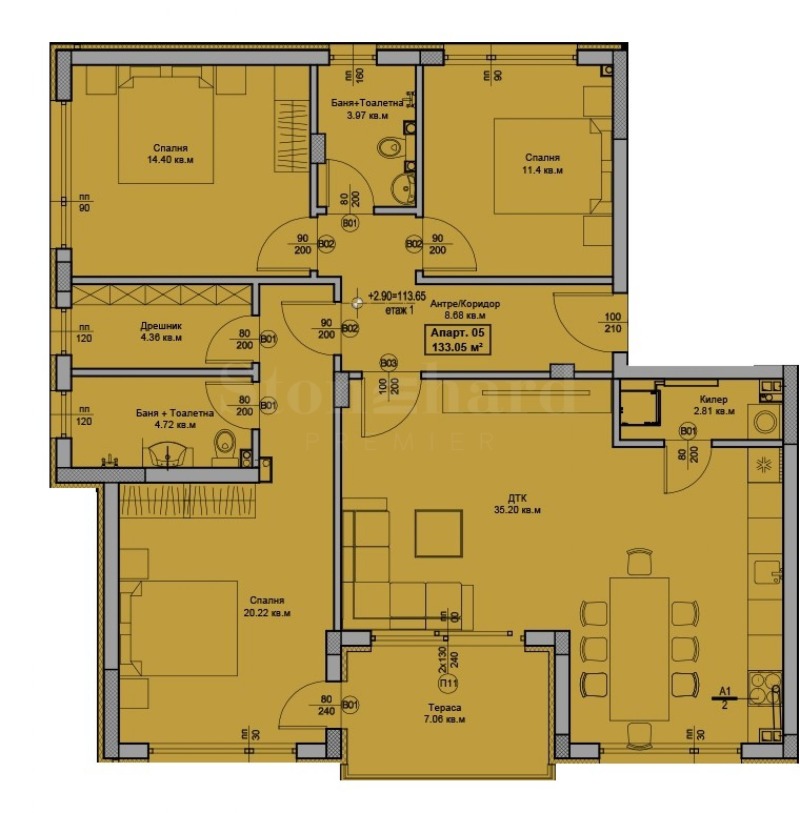 Продава 4-СТАЕН, гр. Варна, Свети Никола, снимка 4 - Апартаменти - 53107759
