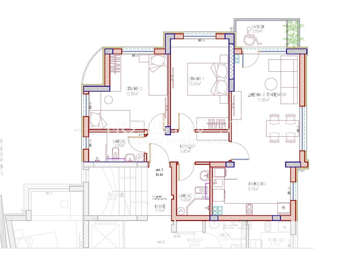 Продава 3-СТАЕН, гр. Пловдив, Център, снимка 3 - Апартаменти - 55305721