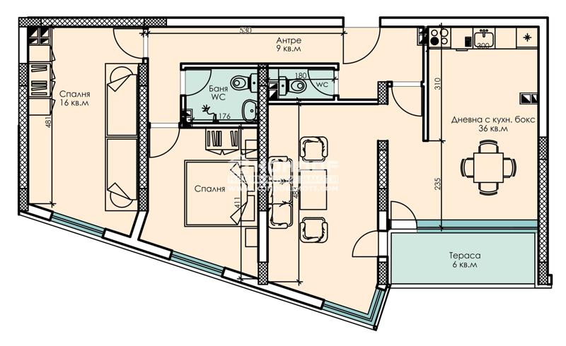 Продаја  2 спаваће собе Пловдив , Центар , 117 м2 | 78462695 - слика [2]