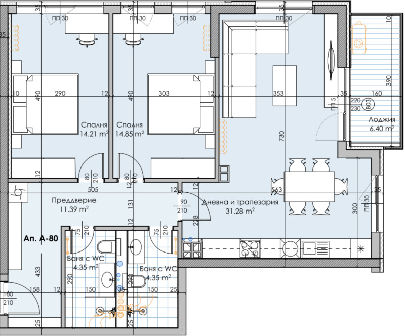 Eladó  2 hálószobás Plovdiv , Karsijaka , 121 négyzetméter | 45700620