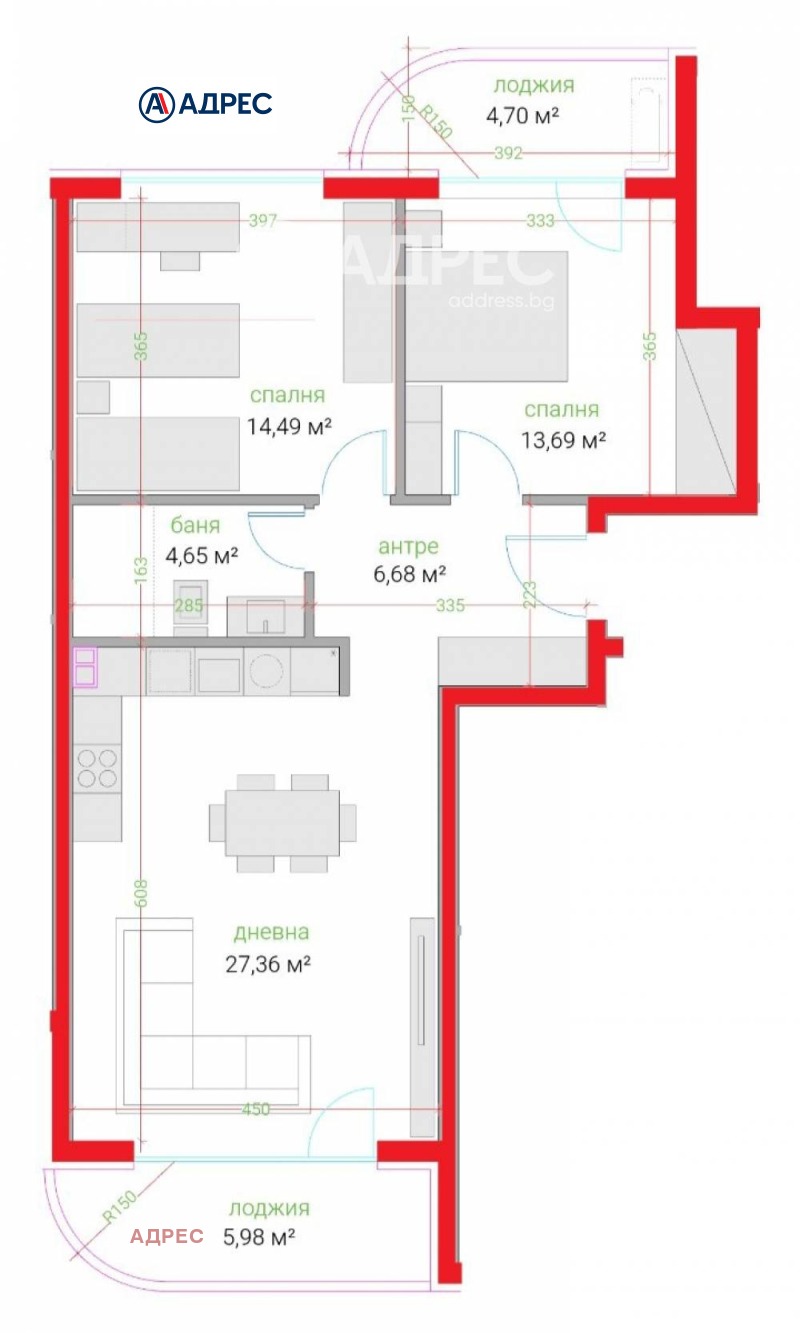 Продава  3-стаен град Варна , Трошево , 108 кв.м | 97502876 - изображение [4]