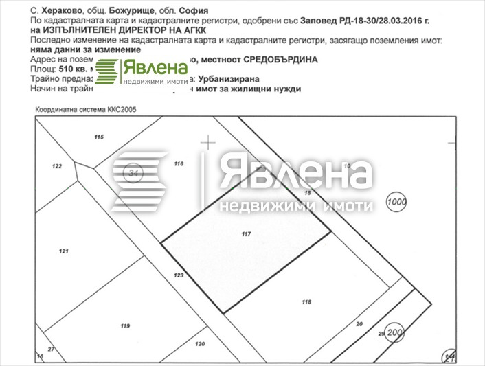 Продава ПАРЦЕЛ, област София, с. Хераково • 51000 € / 99747.33 лв. • 37740653 1