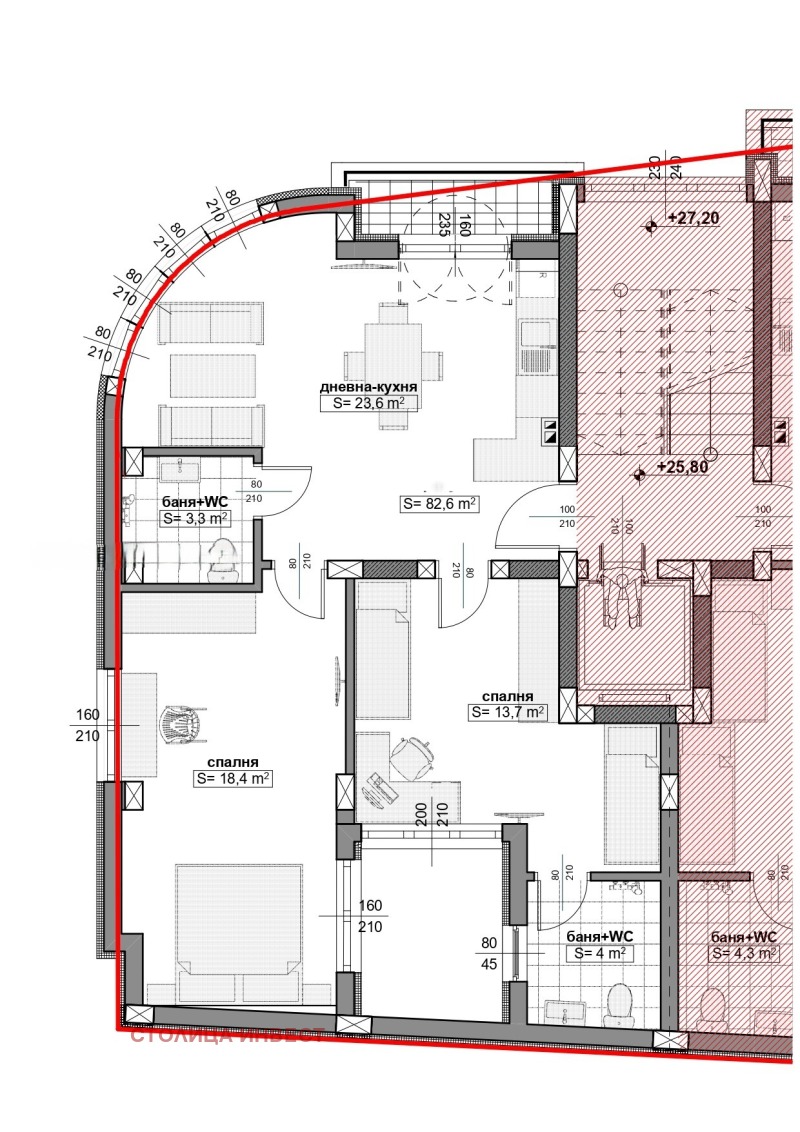 Продава 3-СТАЕН в град Русе, Широк център - 114 кв.м / 125 500 € » 245 456.67 лв., СТОЛИЦА ИНВЕСТ