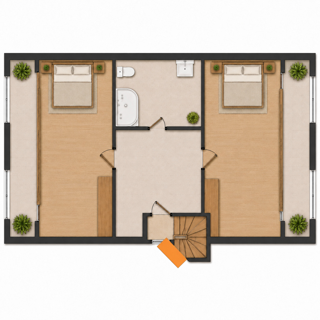 Продава МЕЗОНЕТ, гр. Хисаря, област Пловдив, снимка 15 - Апартаменти - 55661793