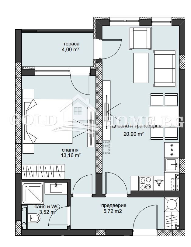 Te koop  1 slaapkamer Plovdiv , Christo Smirnenski , 68 m² | 64952374 - afbeelding [5]