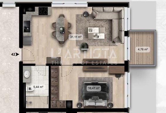 Продава 2-СТАЕН, гр. София, Дружба 2, снимка 2 - Апартаменти - 55117638