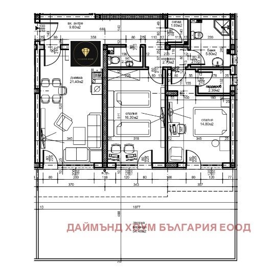 Продава 3-СТАЕН, гр. Пловдив, Южен, снимка 2 - Aпартаменти - 48516080