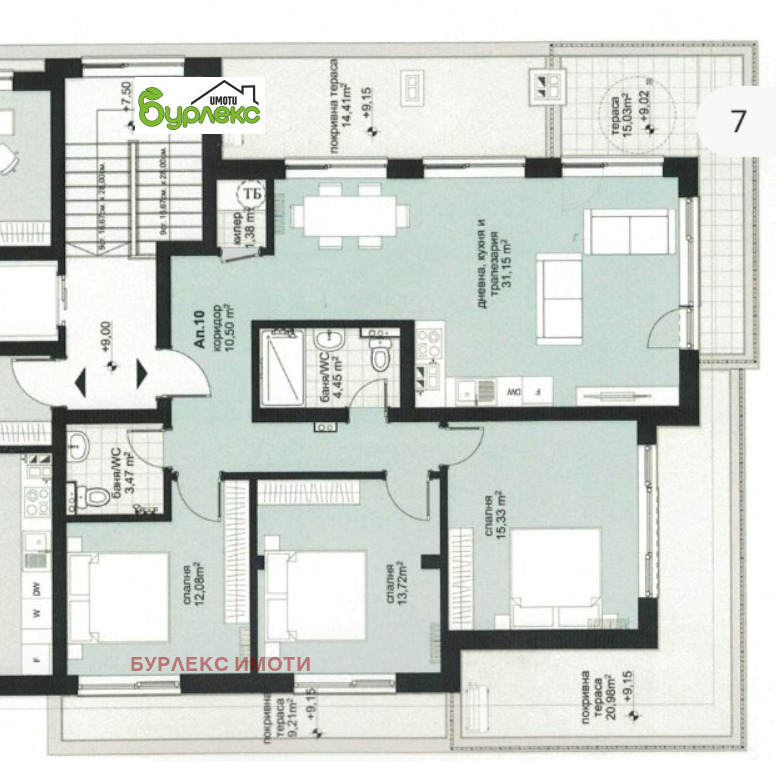Продава 4-СТАЕН, гр. Варна, Виница, снимка 5 - Апартаменти - 53470223