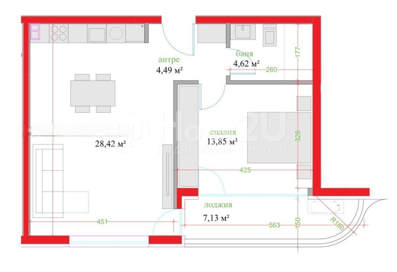 Продава  2-стаен град Варна , Трошево , 83 кв.м | 94584303 - изображение [3]