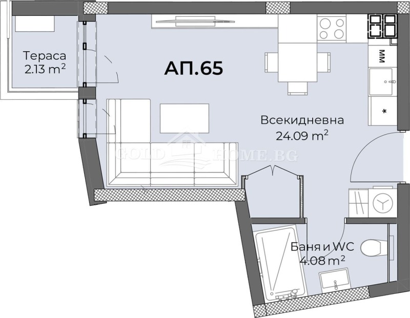 Продава 1-СТАЕН, гр. Пловдив, Христо Смирненски, снимка 2 - Aпартаменти - 47705186