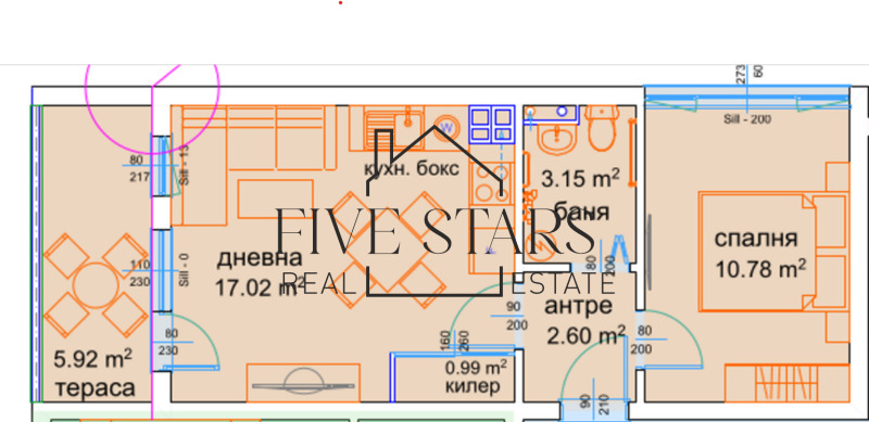 Til salg  1 soveværelse Varna , m-t Pchelina , 54 kvm | 68874183 - billede [5]