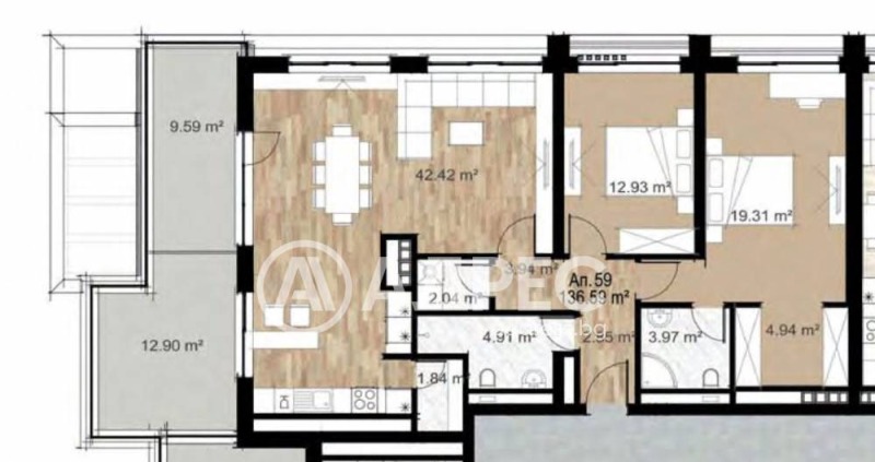 Продава  3-стаен град София , Сердика , 165 кв.м | 90259227 - изображение [2]