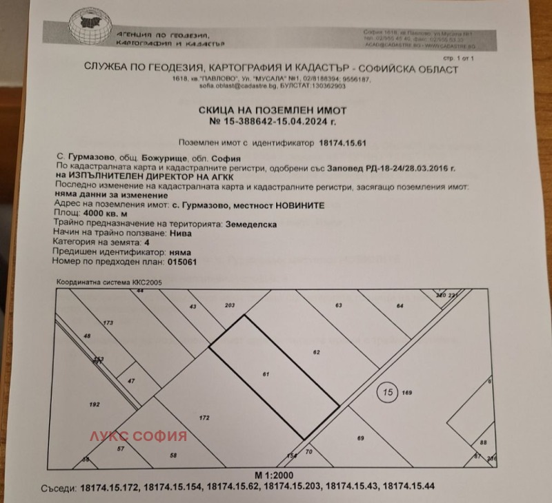 Satılık  Komplo bölge Sofia , Bojurişe , 4000 metrekare | 55347886 - görüntü [7]