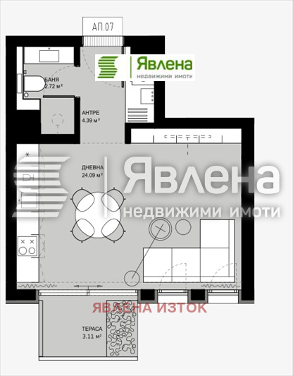 Продава 1-СТАЕН, гр. София, Овча купел, снимка 9 - Апартаменти - 53013428