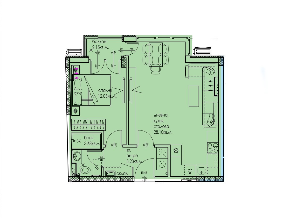 Продава 2-СТАЕН, гр. Пловдив, Кючук Париж, снимка 2 - Апартаменти - 55380688