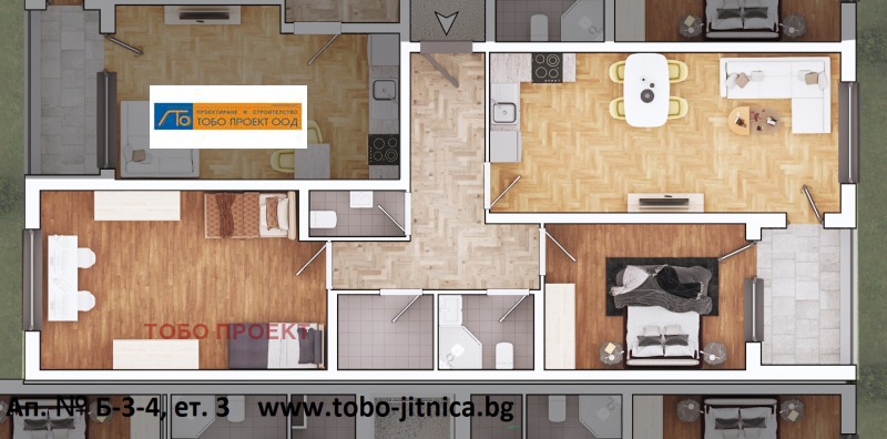 Продава 3-СТАЕН в град София, Славия - 134 кв.м / 269 492 € » 527 080.54 лв., ТОБО ПРОЕКТ