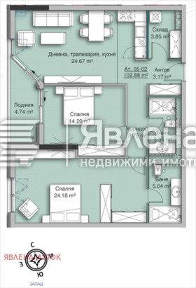 2 bedroom Krastova vada, Sofia