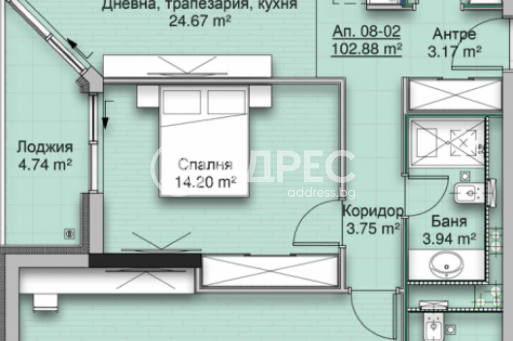 Продава 3-СТАЕН, гр. София, Кръстова вада, снимка 3 - Апартаменти - 55912238