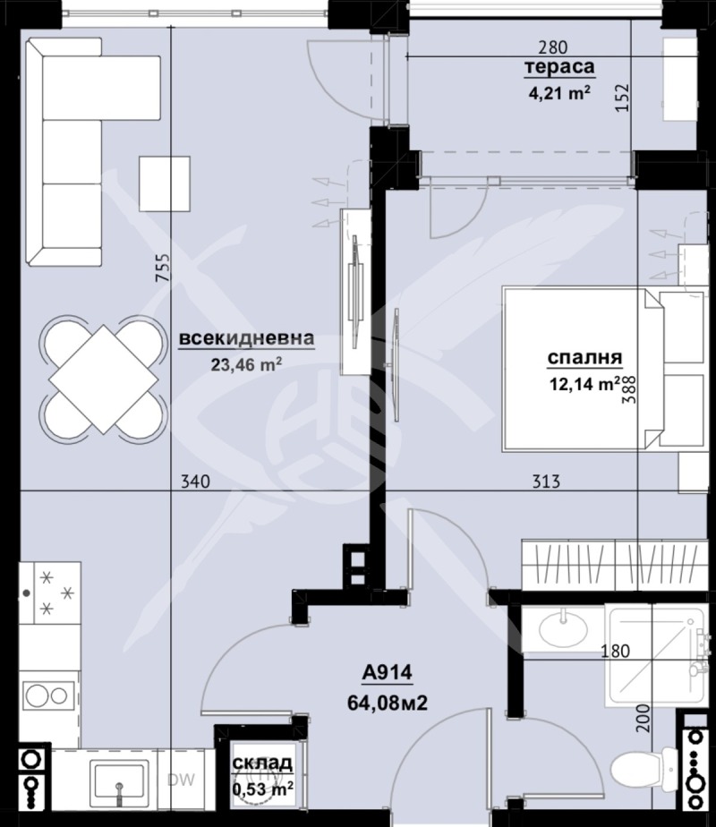 Продава 2-СТАЕН в град Бургас, Хоризонт - 64 кв.м / 90 000 € » 176 024.70 лв., ЕКС НВД БУРГАС ООД
