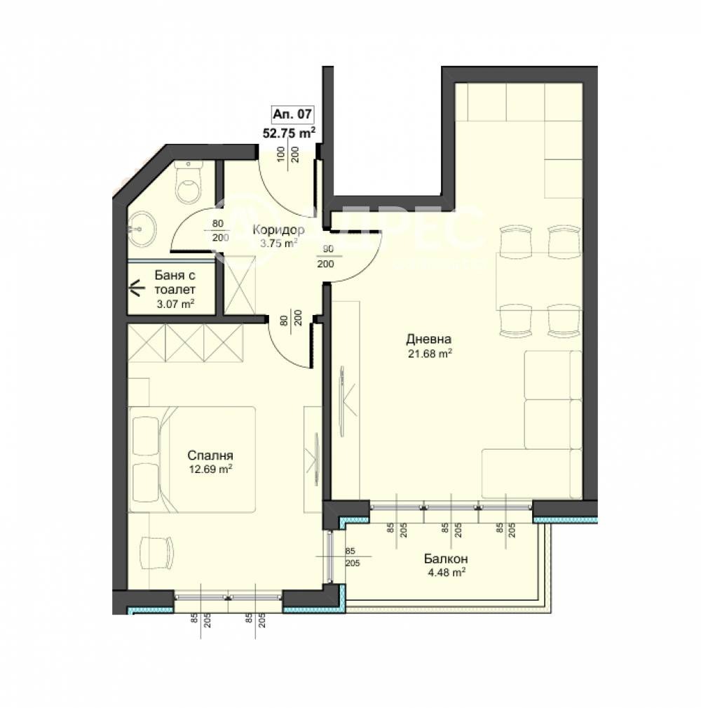 Продава 2-СТАЕН, гр. Варна, Аспарухово, снимка 2 - Апартаменти - 55090961