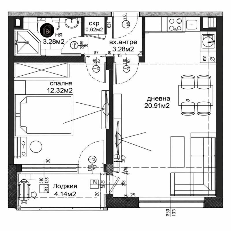 Продава 2-СТАЕН, гр. Пловдив, Христо Смирненски