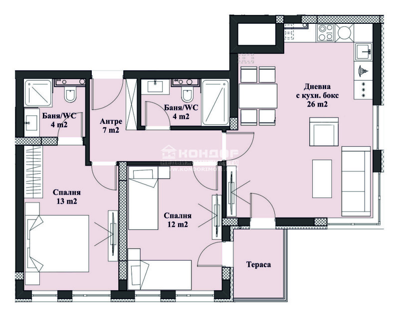 Продава 3-СТАЕН, гр. Пловдив, Христо Смирненски, снимка 6 - Aпартаменти - 44544938