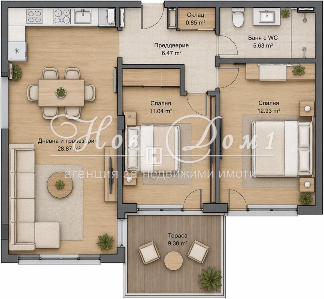 Продава 3-СТАЕН, гр. Пловдив, Остромила