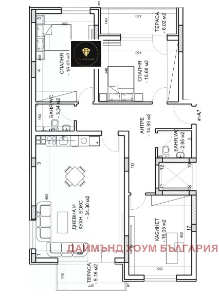 Продава 4-СТАЕН, гр. Пловдив, Младежки Хълм, снимка 2 - Aпартаменти - 47505927