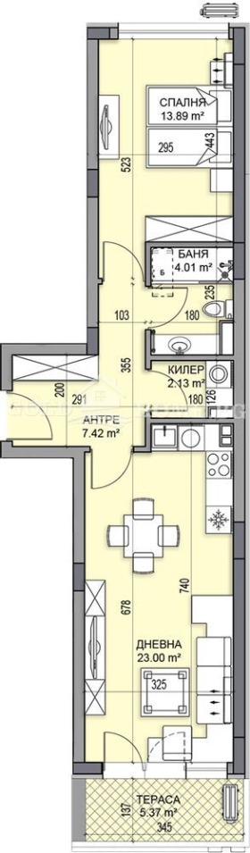 1 bedroom Gagarin, Plovdiv 13