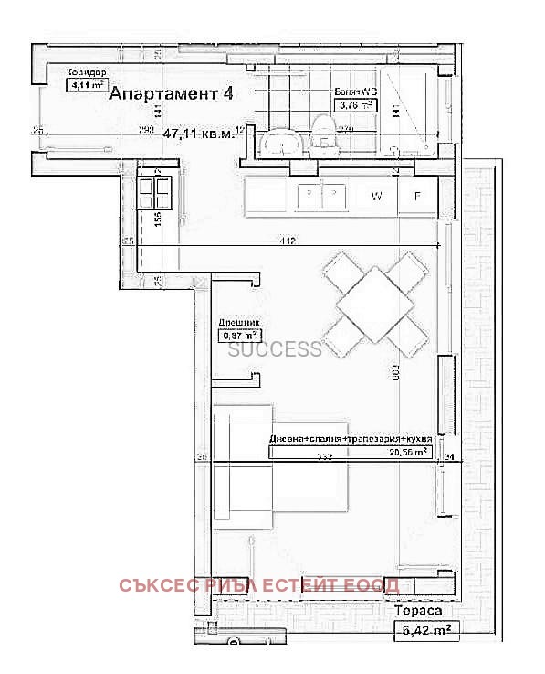 Продава 1-СТАЕН, гр. Варна, Погреби, снимка 6 - Апартаменти - 53974746