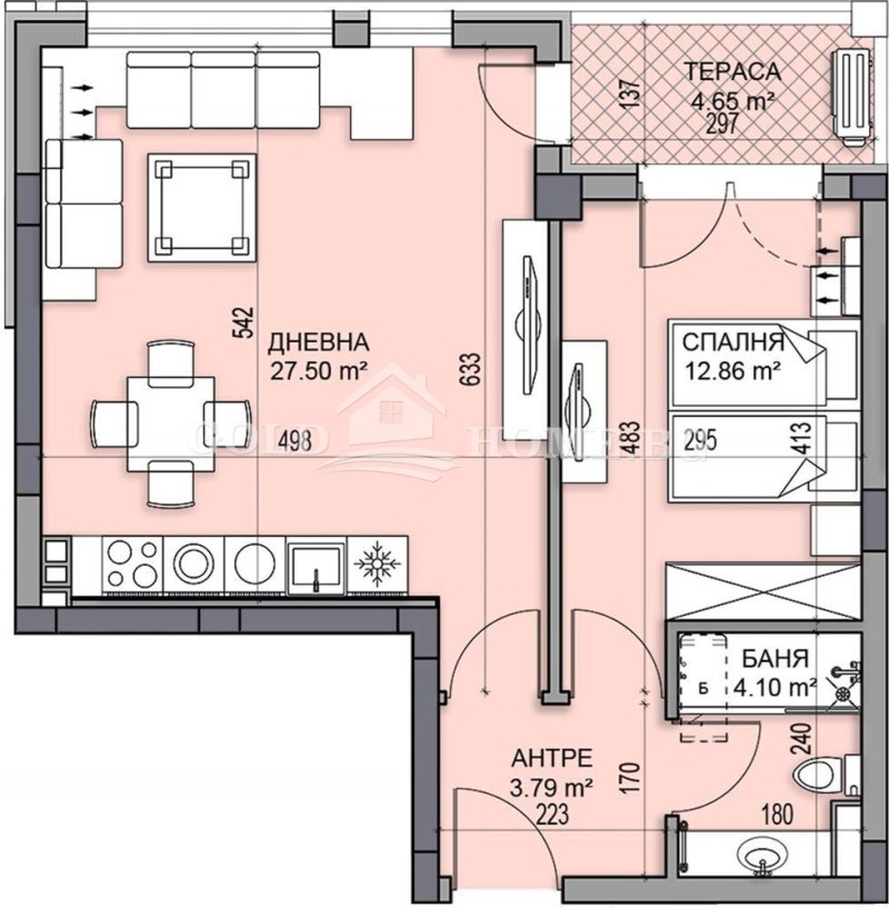 Продава 2-СТАЕН, гр. Пловдив, Гагарин, снимка 4 - Aпартаменти - 48599151