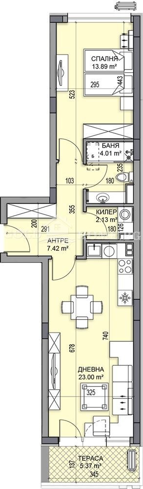 Продава 2-СТАЕН, гр. Пловдив, Гагарин, снимка 10 - Aпартаменти - 48599151