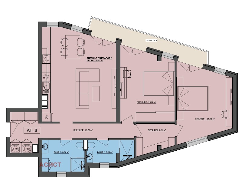 Продава  3-стаен град София , Овча купел , 135 кв.м | 36897863 - изображение [4]