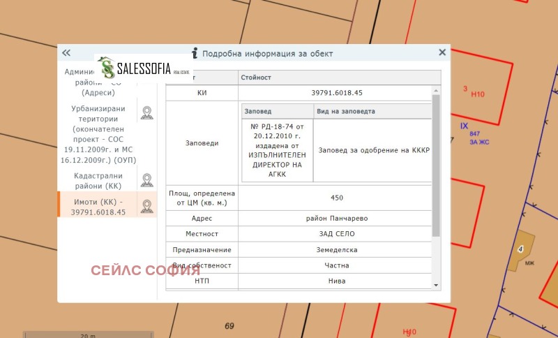 Продава ПАРЦЕЛ, с. Кривина, област София-град, снимка 2 - Парцели - 48124675