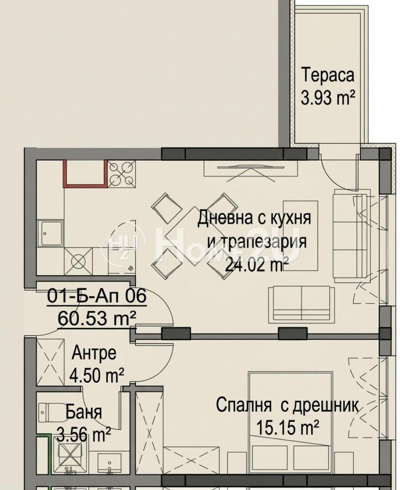 Продава 2-СТАЕН, гр. София, Левски Г, снимка 3 - Апартаменти - 56018082